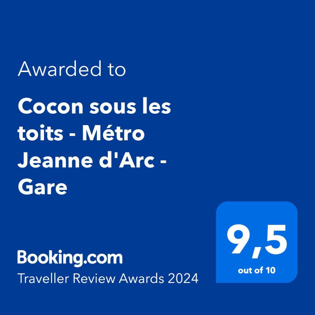 Appartement Cocon Sous Les Toits - Metro Jeanne D'Arc - Gare à Toulouse Extérieur photo